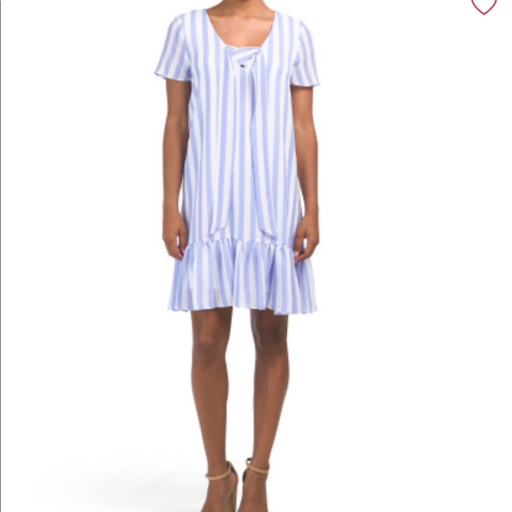 NWT BLUE AND WHITE STRIPE DRESS - size 2